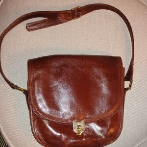 Classic Brown Leather Crossbody Bag